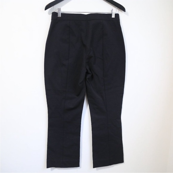 NWT Everlane The Side-Zip Stretch Cotton Flare Pant Black Work Pants Size 10 - Picture 5 of 7